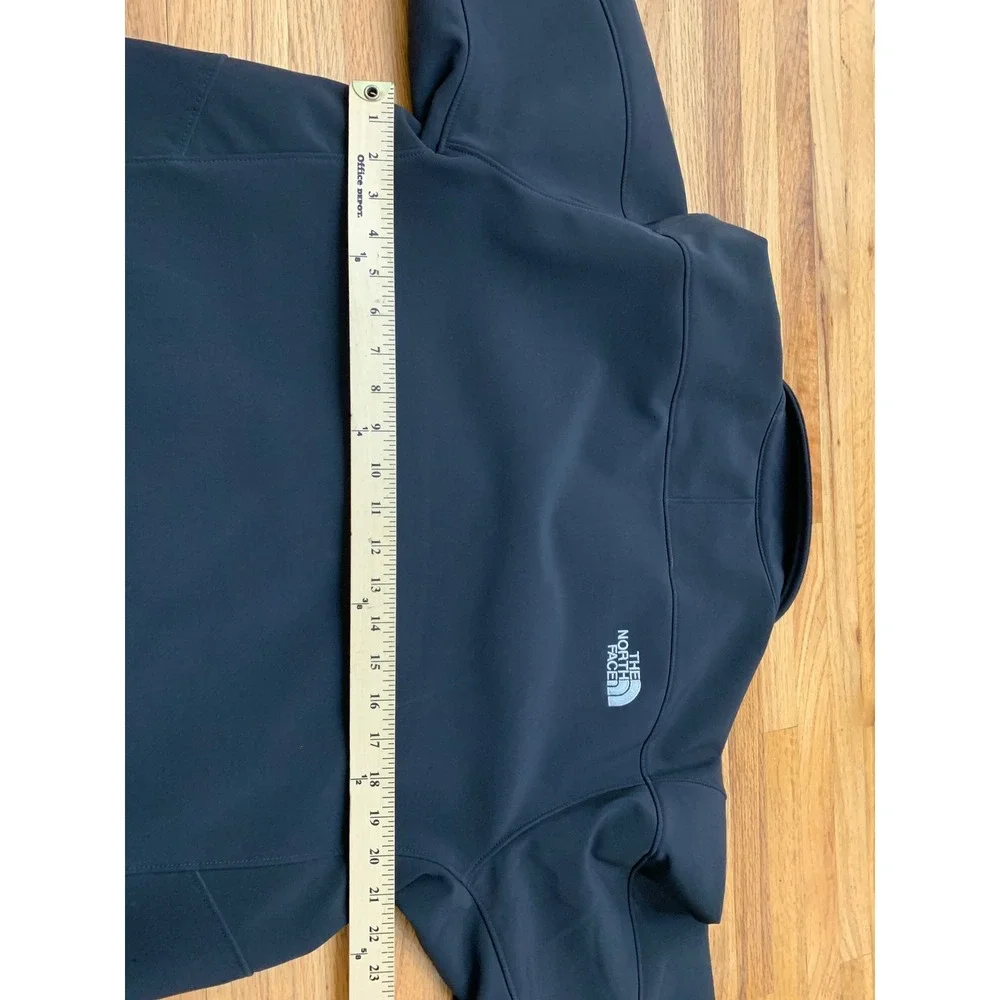 The North Face Men's Black Soft Shell Jacket‎ L Full Zip Outdoor Hiking Trail